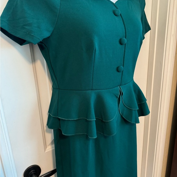 NWT AISIRE Women's 1940s Vintage Square Peplum Bodycon Cocktail Dress, Size XL - Picture 9 of 13